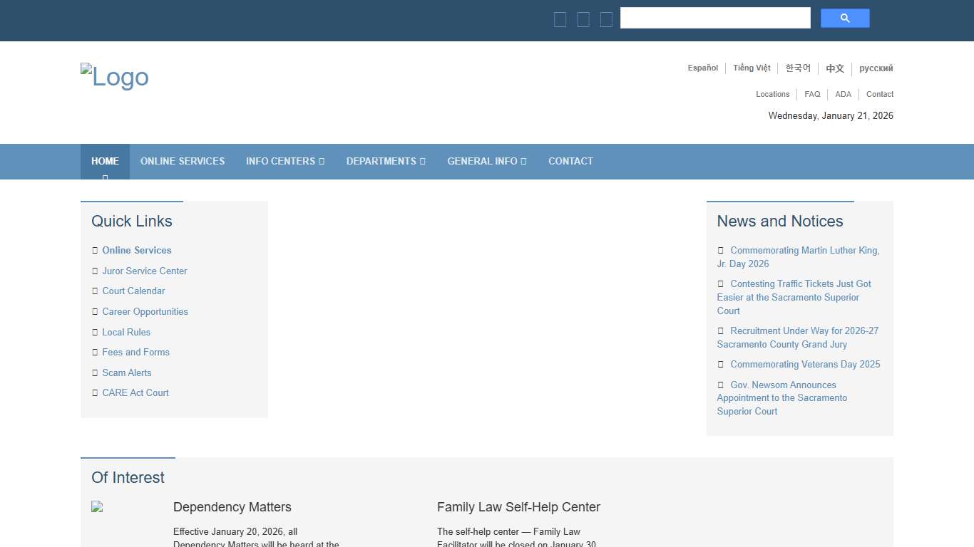 Superior Court of California - County of Sacramento